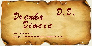 Drenka Dimčić vizit kartica
